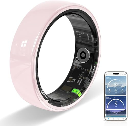 Govllfoz Anello intelligente per monitoraggio della salute con monitoraggio e analisi del sonno, monitoraggio della frequenza cardiaca, diverse modalità sportive tra cui nuoto, corsa e ciclismo