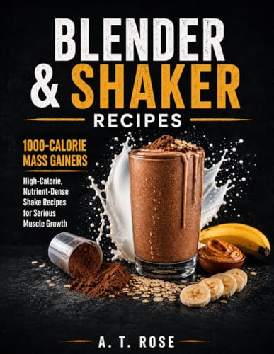 Blender & Shaker Recipes: 1000-Calorie Mass Gainers, High-Calorie, Nutrient-Dense Shake Recipes for Serious Muscle Growth