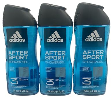 ADIDAS - Gel doccia da uomo, 3 in 1, per corpo, capelli e viso, 250 ml