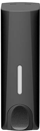 ILIKEPOW Seifenspender Wandbefestigung, 350 ml Flüssigseifenspender Duschgelspender Badezimmer Duschgel Waschmittel Shampoo Flasche Kunststoff für Küche Bad Hotel Zuhause Schwarz