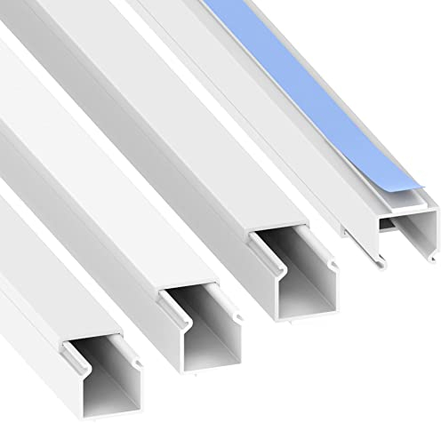 Cablecoach L1515AW4 Kabelkanal (selbstklebend) Cable Duct (self-Adhesive) Made of PVC, Length 4 m, White