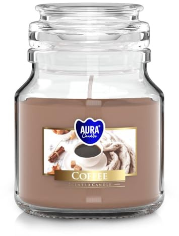 BISPOL Duftkerze Candle mit Deckel - Kaffee - Kerze im Glas - MINI
