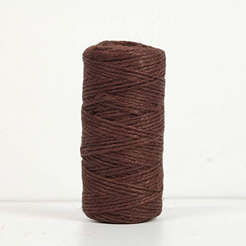 Micomon 300 Feet Natural Jute Twine for Arts, Crafts, Gifts, Christmas, Industrial Packing, Gardening - Durable String (Brown)