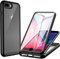 CENHUFO Hülle für iPhone 8 Plus/iPhone 7 Plus/iPhone 6S Plus /6 Plus, 360 Grad Handyhülle Schutzhülle mit Eingebautem Displayschutz Stoßfest Panzerhülle Bumper Full Cover Outdoor Case - Schwarz
