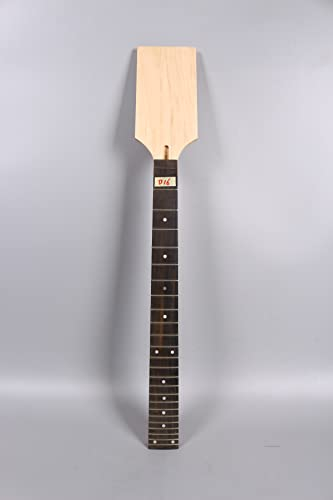 Gitarrenhals, 7 Saiten, 24 Bünde, 64,8 cm, Ahornholz mit Palisander-Griffbrett, breiter Hals, Paddelkopf, DIY-Gitarren-Punkt-Inlay