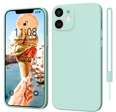 ORDA für iPhone 11 Hülle Silikon Case, Handyhülle für iPhone 11 Ultra Dünn Slim mit Microfiber, Kratzfeste Rundumschutz Case Schutzhülle Hülle für iPhone 11 6.1'' Mint Grün