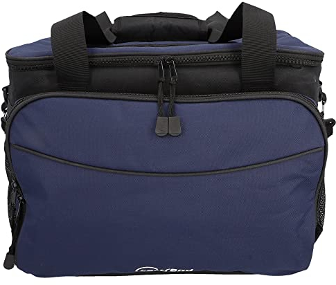 Cartrend Kühltasche 30 L, mit 12V KFZ-Anschlusskabel 1,50 m lang, Verstellbarer Schultergurt, große Fronttasche mit Reißverschluss und 2 seitliche Netze, Pflegeleichte Innenbeschichtung