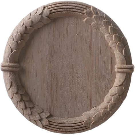 Holzschrank Startseite Schnitzerei Holzapplikation Holzfiguren Kunsthandwerk Ecke Unbemalter Rahmen Wandtür Möbel Holzschnitzerei Dekorativ 20 * 20Cm