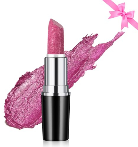 Likesing 1 Stück Glitzer Lippenstift Set Lipgloss 24 Stunden Halt Matte Lipstick Lip Gloss Long Lasting Lippenstift Pink Roter Nude Lip Balm Make up Damen Frauen Lipgloss Geschenk (15, 1)