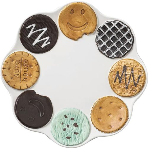 INSTR ins cute ceramic cup coffee cup breakfast cup dinner plate Dim sum breakfast plate imitation biscuit tableware