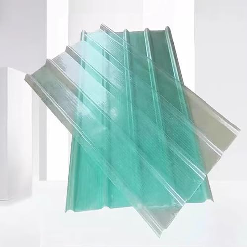 Pannelli Tetto Trasparente,Pannelli da Tetto,Pannelli per Illuminazione Diurna in Fibra di Vetro da 2mm,Pannello Copertura Ondulate,per Posto Auto Coperto per Garage (0.9x1.4m/35x55in,15 pcs)