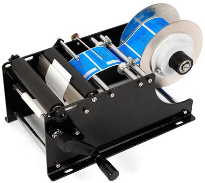 Froulaland MT-31 Labeling Machine Rund Etikettiermaschine Für rund Flasche Dose Etikettiergerät manuelle Manuelle Etikettiermaschine runde kann Aufkleber Etikettierer selbstklebend