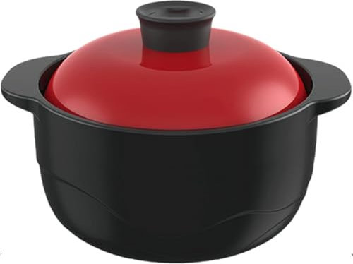 Porcelain Covered Round Casserole Dish,Lasagna Pan With Lid for Dinner,Kitchen, Round Baking Dishes for Oven With Lids-black||3.5L