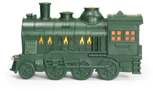 Diabolical DP1368-71 Steam Train Aromatherapy Diffuser - Essential Oils for Diffusers, Humidifier for Bedroom, Electric Diffusers for Home, for Men Who Have Everything (Green)