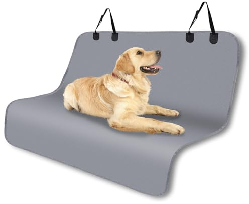 Nobleza - Autoschondecken für Hunde, Wasserfester Rücksitz Sitzbezug Autoschondecken für Hunde Kofferraum Wasserdicht und rutschfest für nahezu alle Autos und SUVs, Universalgröße Grau 140 × 110 cm