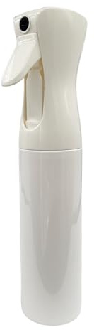 Eson Water Spray Bottle for Hair - 300ml Refillable Continuous Mist Sprayer - Empty Spray Bottle for Barber, Hairdresser, Salon, Hair Styling, Cleaning, Misting & Skin Care,Plants (White)