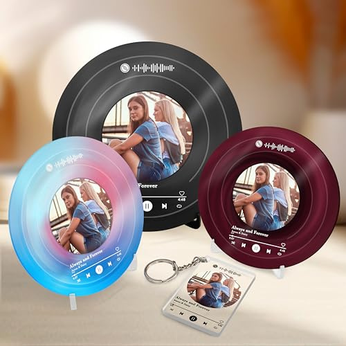 FORHISHER Placa de vinilo personalizada de Spotify con foto