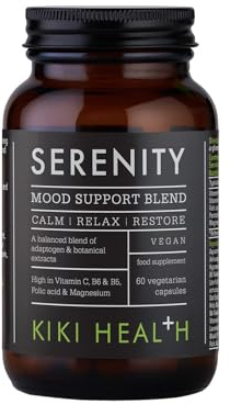 Serenity Stress Support Capsules – High Strength Ashwagandha & Lion’s Mane for Cortisol Balance, Calm Mood, Anxiety Relief & Mental Clarity – Herbal Sleeping Tablets for Adults - 60 Vegicaps