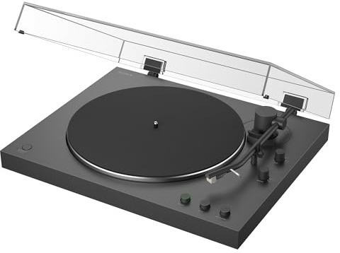 Sony PS-LX3BT, Wireless Bluetooth Turntable with Full Auto Playback, Hi-Res Audio Wireless, Belt Drive, Built-in Phono Preamp, 2 Speed Operation, Dust Cover
