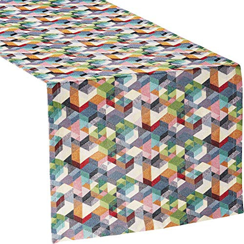 Sander Tischläufer Cubes bunt Größe 40x100 cm