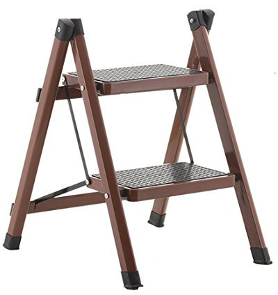 DASHADAO Chaises Pliantes Créativité Ménager Deux Marches Escabeau Double Couche, 14 Couleurs Meubles en Option (Color : 8#)