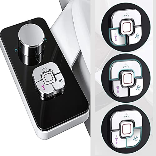 Accesorio de Bidé, Kit de Accesorio Bidé Accesorio Bidé para Inodoro No Eléctrico Accesorio de Bidé con Boquilla Doble Autolimpiable Bidé Limpieza Frontal y Trasera Tres Modos Limpieza