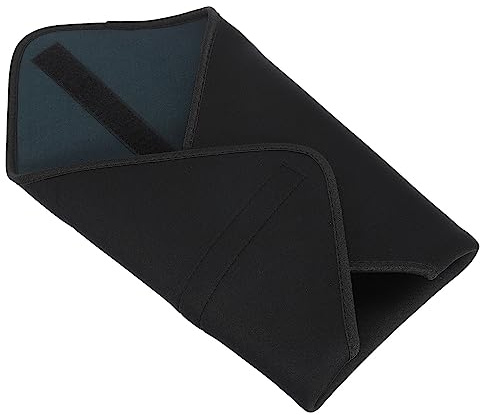 PATIKIL Kameraskydd, linsduk med tjock skyddande neopren, linspåse med krok och ögla för lins, SLR, Svart, grått, 16x16
