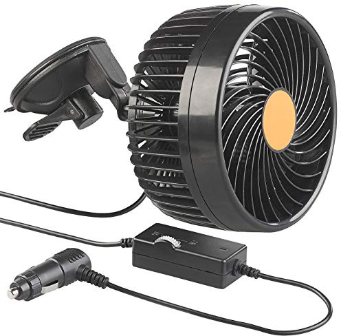 Lescars Autoventilator: LKW- & Kfz-Ventilator f. 24-V-Anschl., Versandrückläufer (Fahrzeug-Ventilator, Auto 24V, Zubehör)