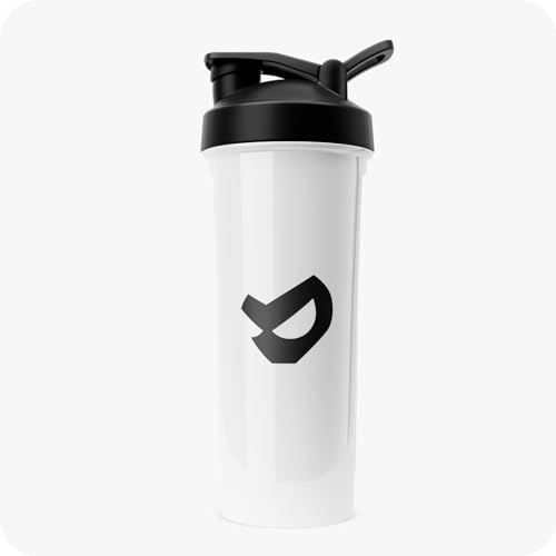 Vilgain Tritan Shaker Pro 700ml | BPA free Hochleistungs Shaker | Auslaufsicher mit Mischspirale & abgerundetem Boden | Geruchsneutral, Klumpenfreie Shakes (Milky White)
