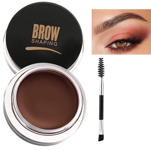 EONFAVE Wasserfestes Augenbrauen Gel, Langanhaltend Augenbrauen Formen Gel Brow Gel Mit Bürste, Hochpigmentiert Augenbrauenfarbe Leicht Nicht Fettend Styling Augenbrauengel (02 braun)