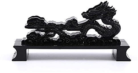Support d'épée Support d'épée Samura Support d'arme Support d'épée Support d'épée en Forme de Dragon Noir Support de Table Petit Support d'affichage de Couteau d'épée de maître Katana Ninja du Japon