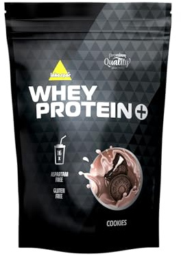inkospor WHEY PROTEIN+ Cookies & Cream | 82% Protein aus Whey-Isolat & Casein | 500 g Beutel | Zweistufige Versorgung | Made in Germany