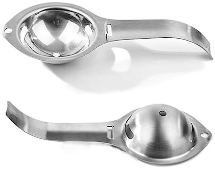 COLLBATH Eiweissauger Aus Edelstahl Eigelbseparator Eigelbextraktor Eigelbfilter Separator Teiler Kochwerkzeug Küchenzubehör Für Backen Und Kochen