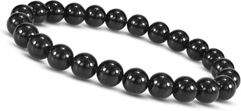 Kinder Onyx Armband Naturstein 6mm Perlenarmband elastisch 13–15cm handgemacht Geschenk für Jungen Mädchen Made in Germany
