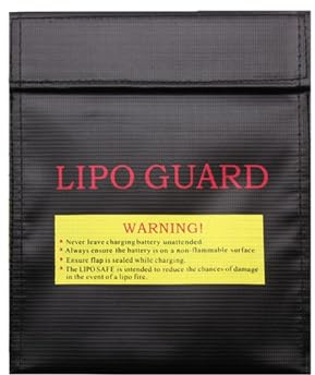 YSDINK Högkvalitativ lipo väska brandsäker vattentät skyddsväska, explosionssäker Lipo Safe Bag för batterier, dokument, kontanter, pass, smycken (svart, 230 x 300 mm)