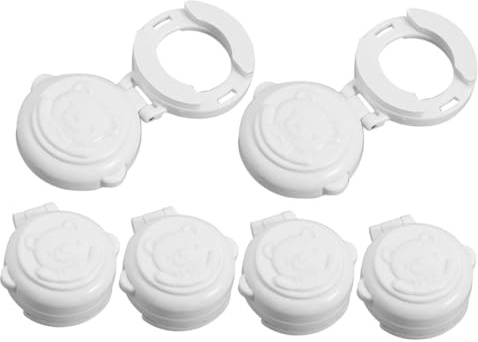 Beaupretty 6 Stück Teiliges Gasherd Knopf Schutzset Kindersichere Herdknopfabdeckungen mit Startschutz Leicht Tragbar und Einfach zu Bedienen Geeignet für Backofen und Waschmaschinen