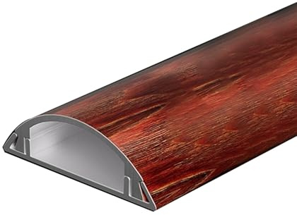 JLLEIZYZ Canaline Passacavis, Passacavo, Lega di Alluminio con Adesivo Autoadesivo per Una Facile Installazione, Adatta per Casa o Posto di Lavoro(Red,100x2.8x1cm/39x1.1x0.4i)