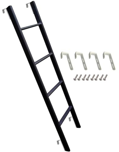 LWJSOCP Scaletta di Ricambio per Letto a Castello Compatibile con Camper, scalette universali per Interni a Due Letti, scaletta Multifunzionale per soppalco in Metallo con Ganci di montagg