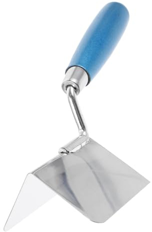 TEHAUX Paleta de Esquina Interior de Acero Inoxidable para Acabado de Paneles Herramienta Resistente para Esquinas Internas y Externas