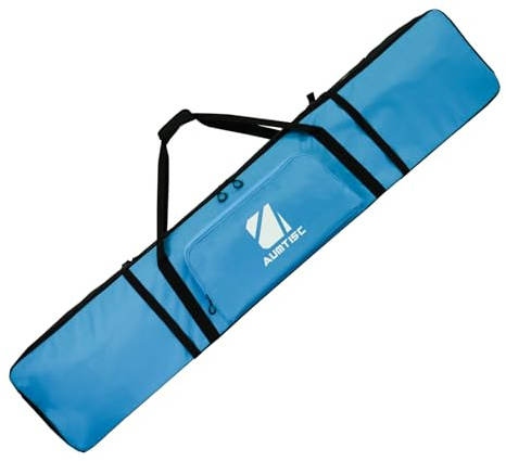 AUMTISC Bolsa de viaje para snowboard, funda de transporte impermeable para snowboard, 155 cm, azul, para viajes aéreos y deportes de invierno (azul, 165 cm)