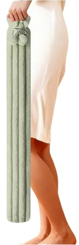 Bolsa De Agua Calida Extra Larga Para Adultos, Dolor De Espalda Y Menstrual, Funda Suave Aterciopelada, Antifugas Pvc, Ideal Para Regalo Mujer Y Hombre(Green,89cm(2000ML))
