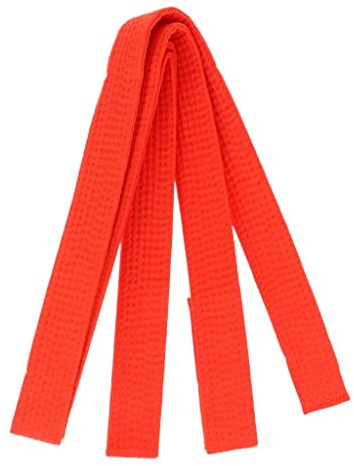 Yunmeryker Taekwondo Gürtel Karate Gürtel Doppelumschlag Judo Gürtel Professionell Seidenflocken Weich Strapazierfähig Passend für Kinder Und Erwachsene, Orange