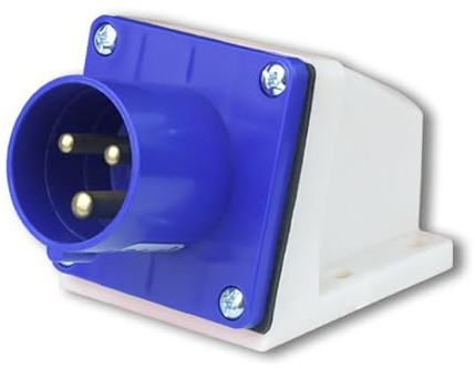 Blue Industrial Plug & Sockets SUPERTOOL 16A 220v IP44 3 pin Industrial Site Plug & Wall Socket Waterproof IP44 Plug Connector Socket 2P+Earth Male/Female (#513)