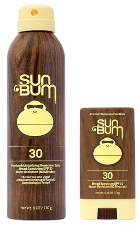 Sun Bum Sun Bum Original Spf 30 Sunscreen Spray and Face Stick vegan and Reef Friendly (octinoxate & Oxybenzone Free) Broad Spectrum Moisturizing Uva/uvb Sunscreen With Vitamin E