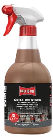 BALLISTOL 25440 Grill-Reiniger 750ml Spray - Aktiv-Schaum BBQ-Reiniger für Rost, Grill, Gasdüsen, Edelstahl, Emaille