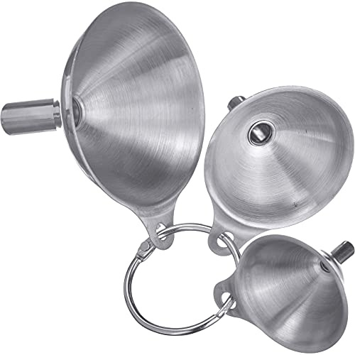 Westmark Set med trattar, 3 styck, Ø 4,5 cm, 5,5 cm respektive 7,5 cm, Rostfritt stål, Mini, Silver, 51192270