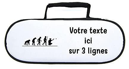Mygoodprice Tasche für Pétanque-Kugeln, Piktogramm Evolution mit Text