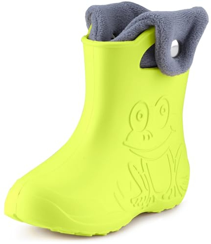 Ladeheid Eva Kinder Jungen Mädchen Gummistiefel Regenschuhe gefüttert Regenstiefel Gummischuhe LA-CA-04