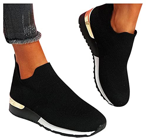 Laufschuhe Damen Weiß Rosa 2022 Fashion Womens Trainer Damen Turnschuhe Komfortabel Atmungsaktive Damen Walking Wohnung Wohnung Sommer Strand Für Haus Home Drinnen Und Ausgehen