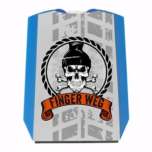 speecheese Totenkopf Parkscheibe Finger Weg eine Coole Idee zum bestandenen Führerschein Totenkopf Schädel Eiskratzer Knochen dekorativ